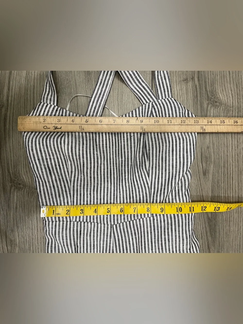 Reformation‎ Autumn Linen Jumpsuit In Vineyard Stripes Size 0